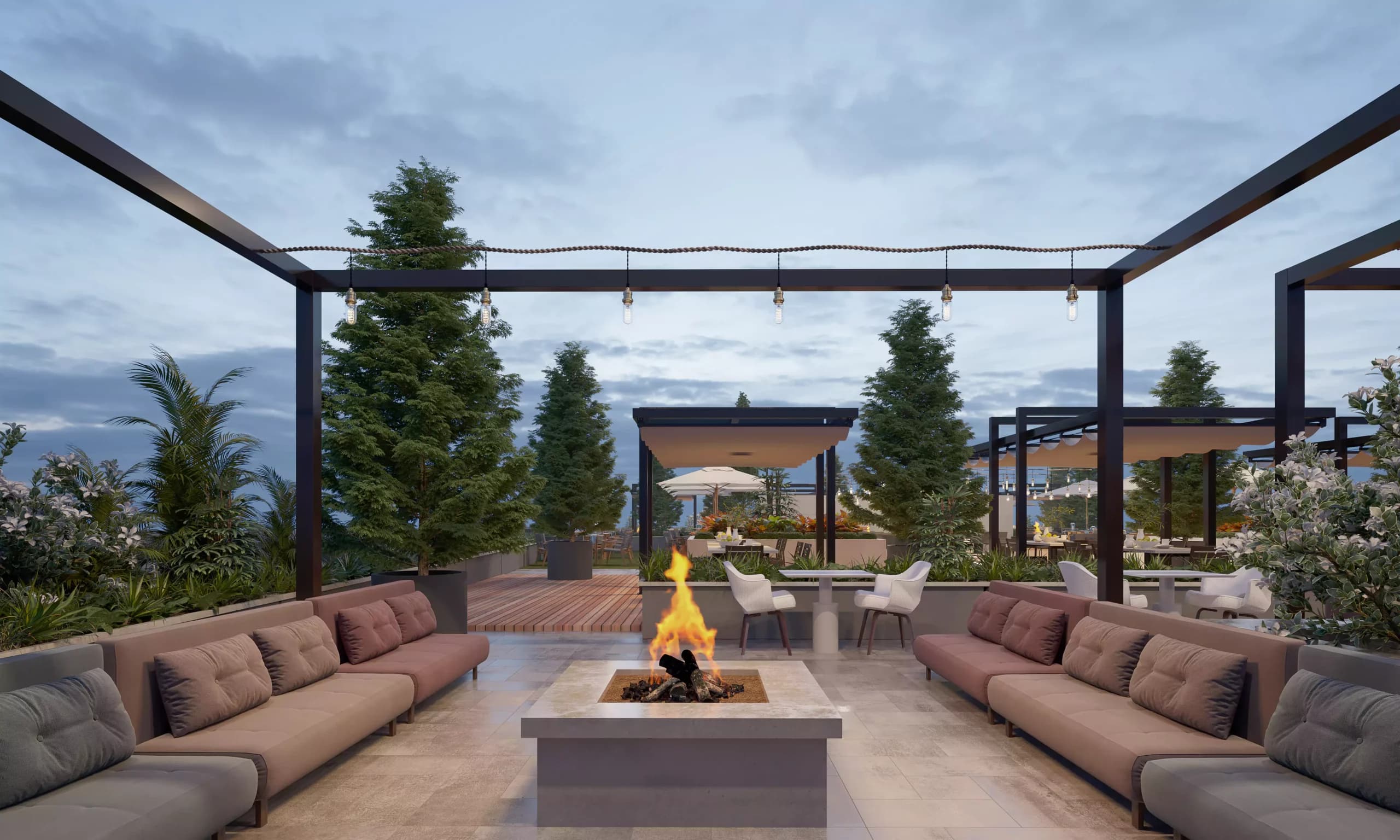 The Avenair Rooftop Amenities slide 1