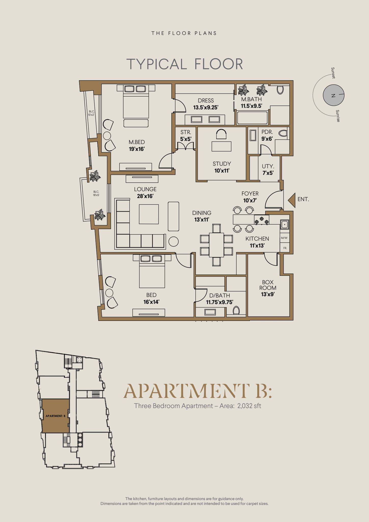 Apartment B floor plan preview