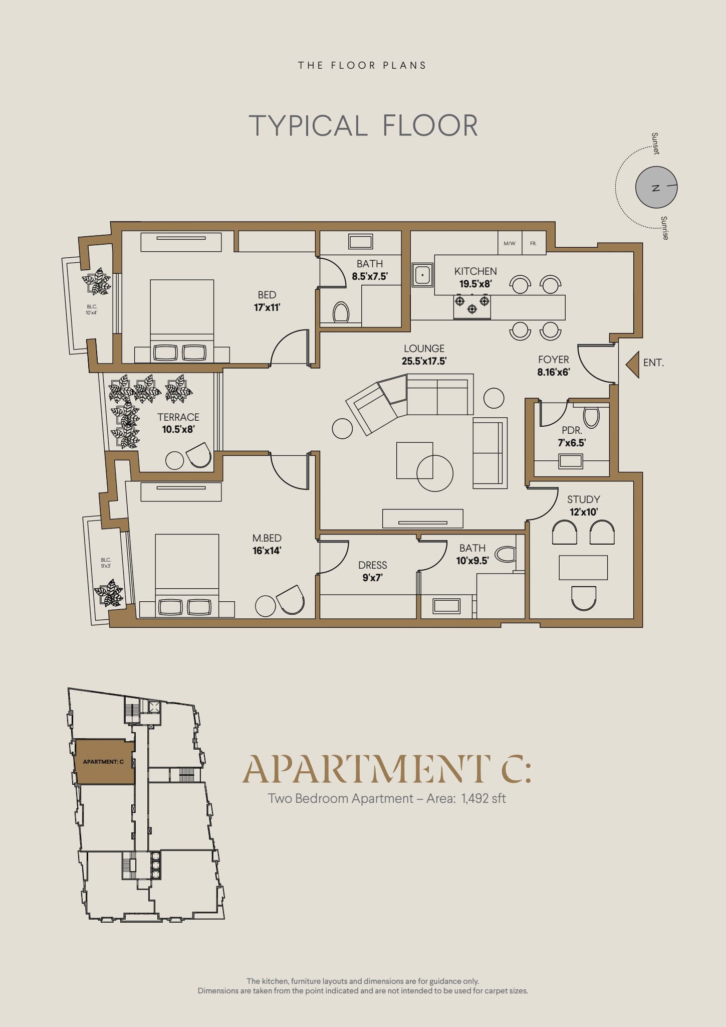 Apartment C floor plan preview