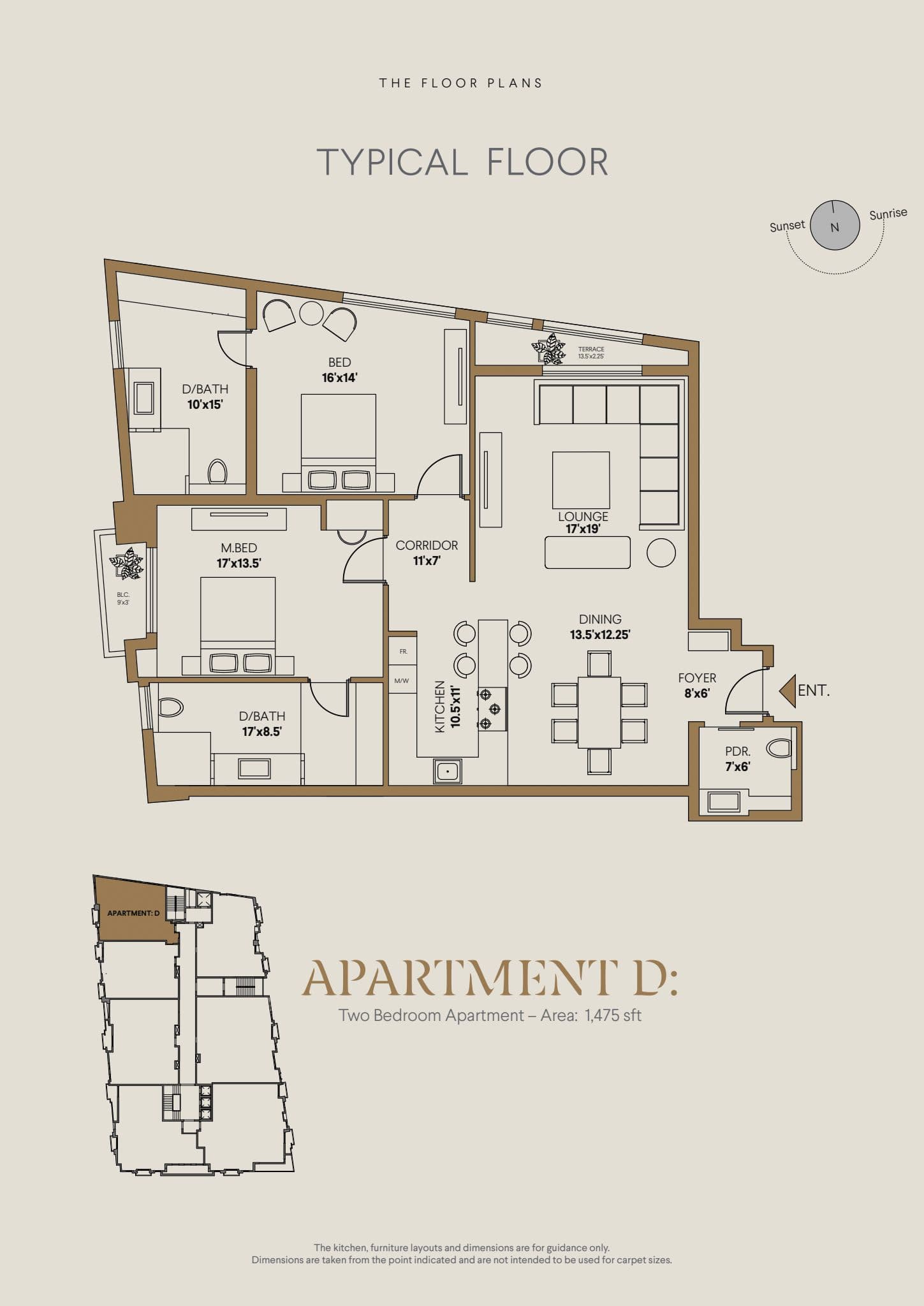 Apartment D floor plan preview