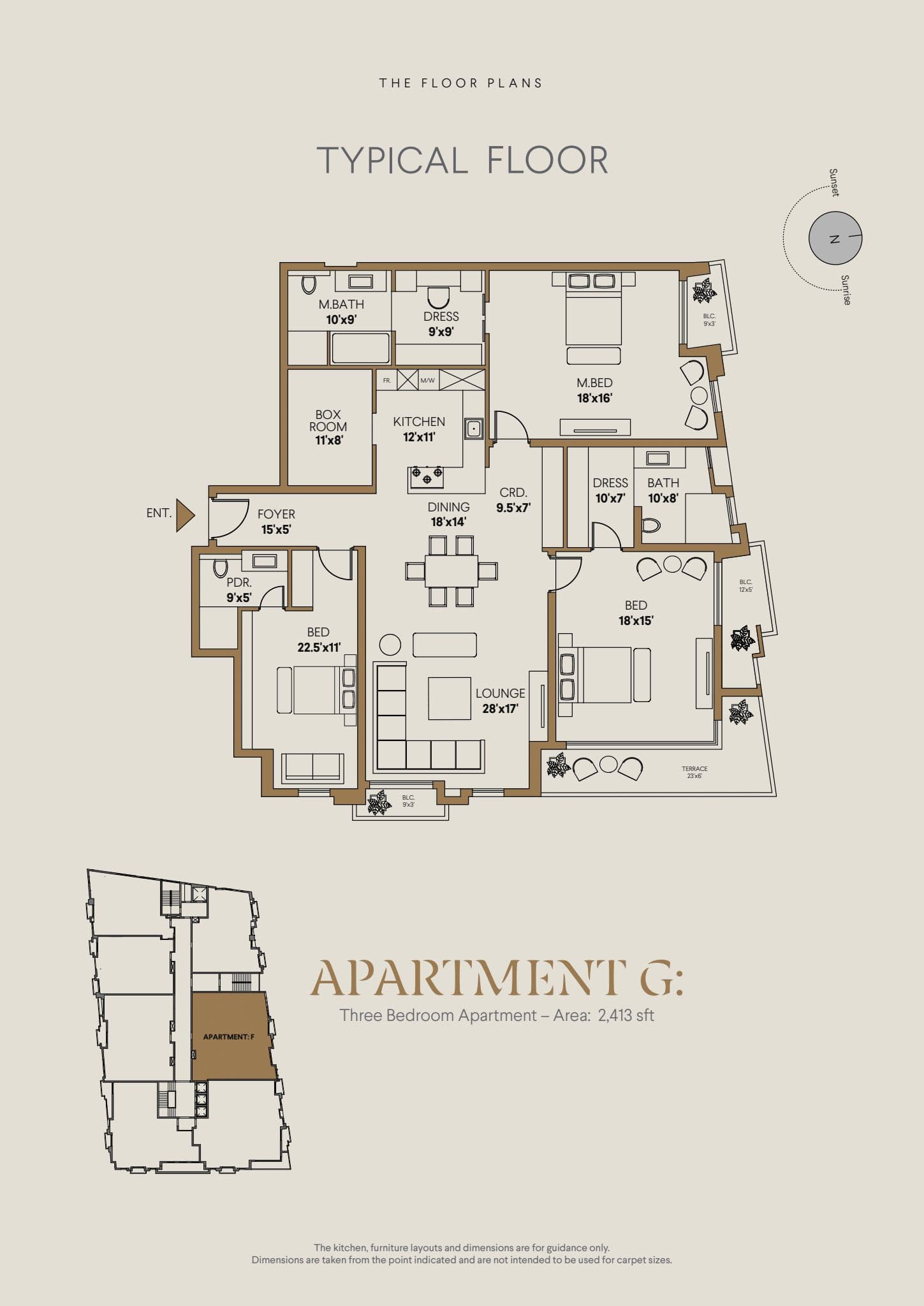 Apartment G floor plan preview